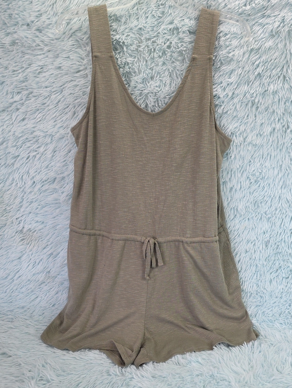Eddie Bauer Olive‎ Green Sleeveless Knit Loungewear Romper